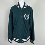 Lou & grey  Women's‎ Forest Green Varsity Jacket Size Medium Photo 1