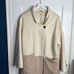 ALLSAINTS Rylee Oversized Wool Midi Dress Coat In Ecru White Sz M Photo 5