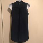 Rue 21 Navy Sleeveless Lace Up Front Sheer Top Photo 3