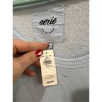 Aerie  NWT Cotton Sweatshirt Baby Blue Lets go Coconuts Lounge sz medium Photo 3