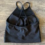 AQUA Athletic High Neck Mesh Cropped Tank Photo 1