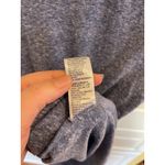 Democracy  Blue Heathered Short Sleeve Top Crochet Trim Tie Front Women Size S Photo 6