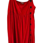 Urban Outfitters  Red Sundress Size M Button Front Sleeveless Midi 100% Lyocell‎ Photo 0
