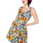 Modcloth  Folter snack attack pop art dress sz M Photo 0