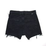 NWT Mother Superior Dazzler Front Yoke Short Fray in Faded Black Denim Shorts 25 Photo 8