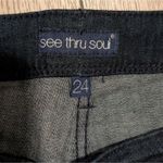 🆕 See Thru Soul Slim Straight Leg JEANS Womens PLUS 24‎ Dark Wash Stretch NEW Blue Size undefined Photo 1