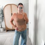 L'Agence  Brown Sheer Long Sleeve Sweater Tophe Photo 7