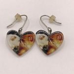 Puppy Love Bulldog Kisses Heart Earrings Photo 0