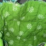 Quilted Christmas Patchwork Purse Tote Snowman Green Blue White Holiday Winter Photo 5