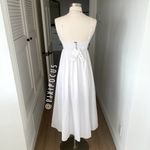 ZARA white gabardine cotton midi maxi white summer sun dress Photo 11