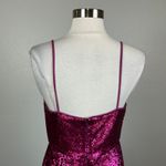 Donna Karan Sequined Sleeveless Midi Sheath Sparkly Cocktail Party Pink Size 16 Photo 7