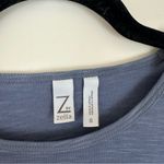 Zella Slate Blue Long Sleeve Workout Tee Cut Out Back Size Small Photo 2