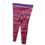 Nike Pro Purple Pink Aztec Full Length Leggings Size Medium Photo 3