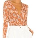 Free People Intimately Brown Floral Bodysuit Women Size S Photo 1