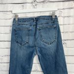 Boom Boom Jeans Mid Rise Skinny Ankle Women’s 11 Blue Embroidered Hem Distressed Photo 8