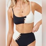 l*space L* BIKINI TOP, SOLSTICE CUTOUT COLORBLOCK, size X-Small, $119 Photo 0