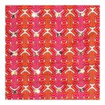 Tory Burch  Top Geometric Print Pink Orange Stephanie Sequin Sparkle Women Size 2 Photo 2