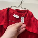Covington  XL 18 Red Satin Button-Up Shirt Photo 2