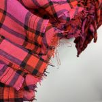 Free People Anthro We The Size XS Shirt Pacific Dawn Red Pink Plaid Ruched NEW Photo 7