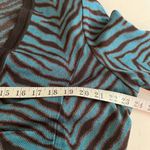 Misook  ANIMAL PRINT GREEN & BLACK CARDIGAN SZ 1X KNIT JACKET $428 Photo 8
