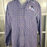 Disney Vintage  Winnie The Pooh Womens Purple Eeyore Long Sleeve Button Down Med‎ Photo 0
