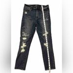 Abercrombie & Fitch Simone High Rise Super Skinny Jeans Size 27/4S Distressed Photo 8