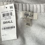 Style & Co Small Tank Sweater Sleeveless Scoop Neck Stretch Heathered Gray New Photo 5
