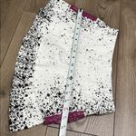 Lucky in Love City Graffiti Splatter Ruched Tennis Skirt Skort White Purple XS Photo 9
