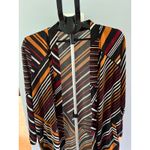 Chico's Women's multi color stripped cardigan with pockets open front size 1 (8) Photo 1