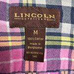 Lincoln Outfitters Women’s Pink Plaid Flannel Size Medium Photo 2