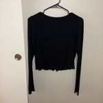 Garage Black Long Sleeve Crop Top Corset Photo 1