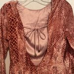 Selfie Leslie  Backless Snake Print Velvet Mini Dress NWT Photo 4