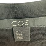COS  Black Long Sleeve Pocket Tunic Dress Size Large Minimalist Contemporary Photo 2