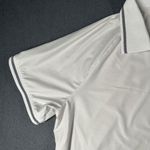 Mondetta  Womens XL White Active 1/4 Zip Short Sleeve Mesh Polo Shirt Photo 3