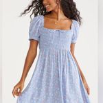 Aeropostale Floral Smocked Puff Sleeve Dress Medium Feminine Cottage Prairie Photo 10