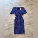 Alexia Admor  One Shoulder Dark Blue Dress Photo 2