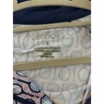 SanSoleil UPF 50+ 1/4 Zip Top with a Pink and Navy Racket Print Size Large Golf Photo 6