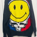 Chinatown Market Grateful Dead Knit Smiley Stealie Sweater size unisex XL Black Photo 0