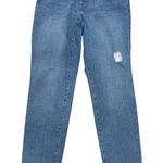 Old Navy  High-Rise O.G. Straight Jeans Womens Size 12 TALL Distressed Light Wash Photo 0