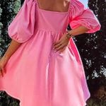 SheIn Pink puffy Sleeve Dress Photo 1
