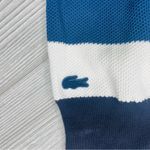 Lacoste Lacost blue and white stripe crew neck pull over sweater shirt size 36 Photo 1