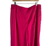 Anne Klein  Pink Wide Leg High Waisted Satin Dress Pants Size 14 Photo 6