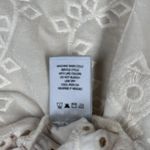 John Mark Shirt Womens Medium Cream Ivory‎ Eyelet Lace Fairy Bohemin Peasant Photo 6