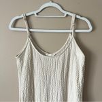 H&M  | Cream Textured Bodycon Midi Dress Sz L Photo 1