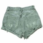 Mustard Seed  Sz S 25 Shorts Distressed High Rise Cuffed Green Jean Denim Women’s Photo 5
