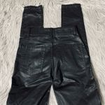 M1858 New York faux leather skinny moto jean Black Size 24 Photo 2