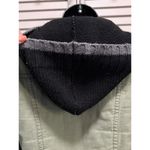 Roxy Vintage  Green Long Sleeve Zip/Snap Up Jacket Size S Flannel Lined‎ Hood Photo 8