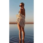 Free People Free Peoole Until Sundown Crochet Shacket Shirt Small Gin Fizz Pink NWOT Photo 7