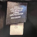 EXPRESS 🆕 silver & black sash bow tie a line knee length full high rise … Photo 4