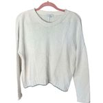 Rails Joanna Wool & Cashmere Sweater Pullover Snow Globe Cream Metallic Size L Photo 1